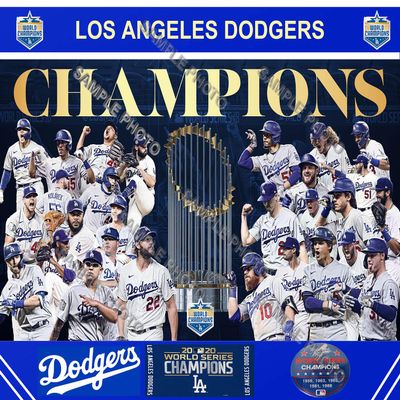 2020 Los Angeles LA Dodgers World Series Champions 8X10 Composite Photo