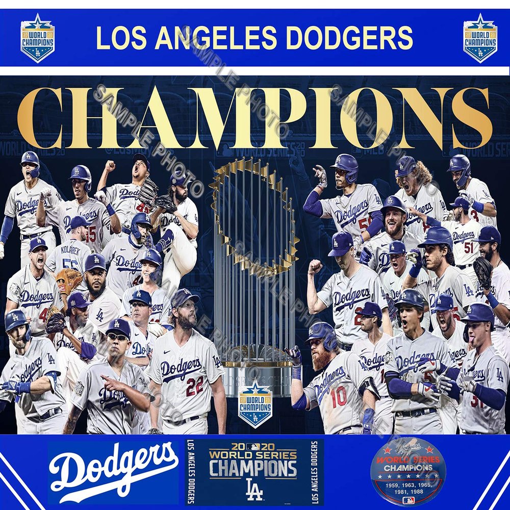 2020 Los Angeles LA Dodgers World Series Champions 8X10 Composite Photo