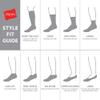 Hanes Mens Max Cushioned Socks, Moisture-wicking With Odor Control, 6-pack B&T ComfortTop White Crew, Black/Grey Foot Bottom - 6 Pack, 12-14 US view 4
