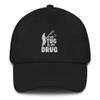 Fishing Hat Tug is My Drug Fisher Men Women Retro Vintage Ocean Fisherman Funny Trout Boat Cap Black view 1