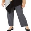 Alfani Womens Plus Colorblock Asymmetrical Sweater Tan 0X view 3