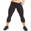 Sweat Shaper Women's Sauna Leggings Compression High Waist Yoga Pants Thermo Sweat Capris (Black, 4X-Large) view 1