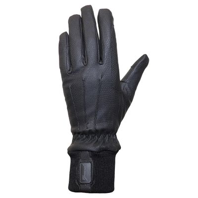Taj Winter Ladies Synthetic Leather Equestrian Horse Riding Gloves, Black sz 9 X-large