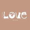 Vinyl Wall Art Decal - Cat Love - 10" x 33" - Trendy Inspirational Super Cute Cats Design Quote Sticker For Pets Lovers Living Room Kids Room Office Business Veterinary Storefront School Decor (White) view 3