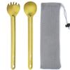 Tibest Titanium Spork Long Handle, Ultra Lightweight Camping Utensil for Backpacking Camping, Hiking, Outdoors view 1