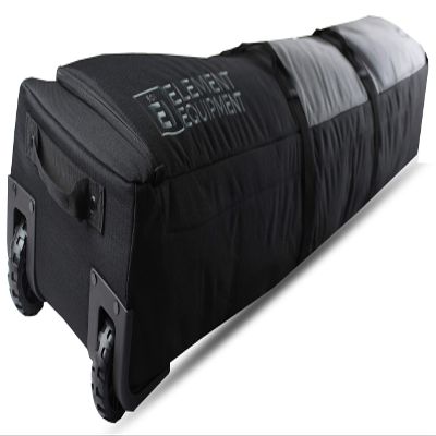 Element Equipment Wheeled Padded Snowboard Bag Ultimate Double - Premium High End Double Roller Travel Bag 177 Grey Ripstop