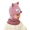 Cartoon Winter Hats Ski Cap for Girls Boys Windproof Fleece Lined Trapper Hat with Earflap Face Warmer (Fox Pink, for Kids 2-5 Y) view 3