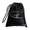 LIL'FOX 8"x10" Drawstring Gymnastics SMALL GRIP BAG 26x20cm | Lightweight Bag for Personal Equipment | Shiny Foil Rhinestones view 1
