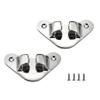Marine Grade Stainless Steel 316 4-1/4"(108mm) Boat Straight Bow Chocks Yacht Deck Dock Mooring Rope Cleat Chock2PCS view 1