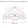 Marine Grade Stainless Steel 316 4-1/4"(108mm) Boat Straight Bow Chocks Yacht Deck Dock Mooring Rope Cleat Chock2PCS view 2