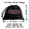 LIL'FOX 8"x10" Drawstring Gymnastics SMALL GRIP BAG 26x20cm | Lightweight Bag for Personal Equipment | Shiny Foil Rhinestones view 2