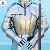 Nautical-Mart Metallic Full Body Armour Suit | Combat Wearable Full Body Steel Costume LARP & Stage Dramas Act Body Costumes (Armor With Stand) view 3