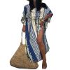 Bsubseach Kaftan Dresses for Women 2025 Plus Size Swimsuit Cover Up Tie Dye Caftan Maxi Dress Loungewear A-Blue view 1