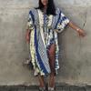 Bsubseach Kaftan Dresses for Women 2025 Plus Size Swimsuit Cover Up Tie Dye Caftan Maxi Dress Loungewear A-Blue view 2