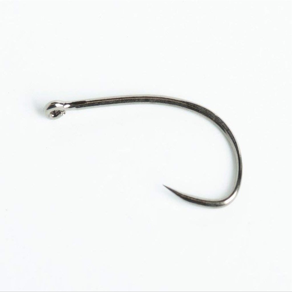 Blue Wing Olive BWO COMP 370 Barbless Stonefly Natural Bend Fly Hooks- 25 Pack (#16)