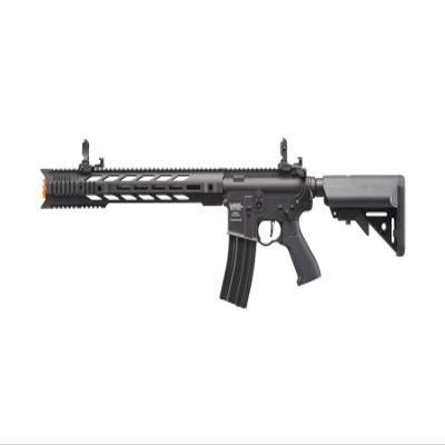 Lancer Tactical Gen II Proline Full Metal Airsoft M4 SPR Interceptor AEG Low FPS ETU & Mosfet-19K Motor, High Speed Mid Mag, and Metal Enlarged Trigger Electric Full/Semi-Auto(Indoor)