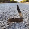 Moore Maker 3-1/2 Anodized Aluminum Knife 1107SS| Folding Pocket Knife with Anodized Aluminum Handle and Single Stainless Steel Blade | with Lanyard Hole view 2