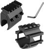 360 Tactical Single Rail Three Slot Barrel Mount Weave Picatinny Weaver Barrel Mount 3 Slot (Barrel Mount & Universal 21mm Weaver Rail) view 1
