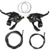 Lomodo 4 Pieces Bicycle Brake Accessories Including 2 x EF51-7 3x7 21 Speed Brake Shift Levers with Inner Cable and 2 x Brake Wire (Front and Rear Brake Cable) for Mountain/MTB Bike view 1