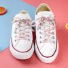 5Chaos Japanese Floral Shoelaces, Sakura Printed Plant Shoe Laces for Women Kids Girls, Fun Colorful Shoestring with Aglets 1Pair (47", 120CM) view 4