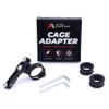 Bike Water Bottle Holder Adapter for Handlebars or Seat Post Water Bottle Holder Adapter Black Anodized Handlebar Cage Mount Seat Post Water Bottle Cage Adjustable MTB Road Kid Bike Beach Cruiser view 2