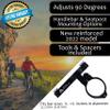 Bike Water Bottle Holder Adapter for Handlebars or Seat Post Water Bottle Holder Adapter Black Anodized Handlebar Cage Mount Seat Post Water Bottle Cage Adjustable MTB Road Kid Bike Beach Cruiser view 3