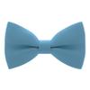 Bow Tie House Mens Pre-Tied Soft Crape Bow Tie for Wedding Formal Events Solid Tuxedo (Large, Steel Blue) view 1