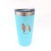 Custom Tumbler Choose Your Pet Breed 20oz Double Wall Insulated 9 Colors (Pomeranian) view 1