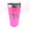 Custom Tumbler Choose Your Pet Breed 20oz Double Wall Insulated 9 Colors (Boxer) view 1