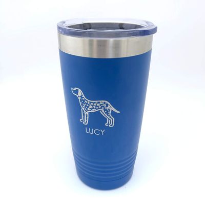 Custom Tumbler Choose Your Pet Breed 20oz Double Wall Insulated 9 Colors (Dalmation)