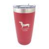 Custom Tumbler Choose Your Pet Breed 20oz Double Wall Insulated 9 Colors (Dachshund) view 1