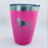 Custom Tumbler Choose Your Pet Breed 20oz Double Wall Insulated 9 Colors (Poodle) view 1