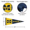 College Flags & Banners Co. Michigan Team University Wolverines Go Blue Pennant view 2