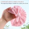 Baby Girl Turban Newborn Beanie Hat 5 Pieces Cotton Infant Girls Headwraps Toddler Kids Hats 0-3 Years (Bow(Black,White,Red,Light Pink,Ginger)) view 4