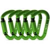 FVW 5 Pack Heavy Duty Climbing Carabiners,25KN UIAA Certified Auto Locking Rock Climbing Carabiners Clips for Hammocks, Swing, Locking Dog Leash and Harness, Camping, Hiking & Utility (Green) view 1