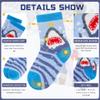 Eocom 6 Pairs Children's Winter Warm Wool Animal Crew Socks Kids Boys Girls Socks (Shark, 4-7X) view 4