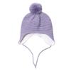 Hats and Glove Set Kids Girls Toddler Baby Winter Hat Mitten Knit Earflap Beanie Warm Fleece Cap Violet Blue view 4