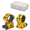 WestHunter Optics Adjustable Height Picatinny Scope Rings, 1 Inch 30 mm Precision Scope Mount | Gold view 1