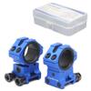 WestHunter Optics Adjustable Height Picatinny Scope Rings, 1 Inch 30 mm Precision Scope Mount | Blue view 1