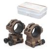 WestHunter Optics Adjustable Height Picatinny Scope Rings, 1 Inch 30 mm Precision Scope Mount | Brown view 1
