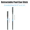LSAR Pool Stick Extension, Snooker Professional Pool Cue Extension Push On Telescopic Extender, Lightweight Aluminium Cue Extender for British Pool Cue, from 28.4" to 41.3", Billiards Accessories view 2