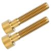 2pcs Stem Screws Stem Bolts Screw Alloy M6x30mm for Road Bike(Gold) view 2