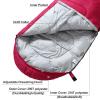 3-4 Season Sleeping Bag for Adults & Kids, Lightweight Warm Cold Weather Camping Bag with Waterproof Compression Sack  Portable for Hiking, Backpacking, Traveling & Outdoor Adventures (Pink) view 3