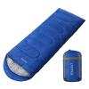3-4 Season Sleeping Bag for Adults & Kids, Lightweight Warm Cold Weather Camping Bag with Waterproof Compression Sack  Portable for Hiking, Backpacking, Traveling & Outdoor Adventures (Blue) view 1