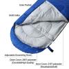3-4 Season Sleeping Bag for Adults & Kids, Lightweight Warm Cold Weather Camping Bag with Waterproof Compression Sack  Portable for Hiking, Backpacking, Traveling & Outdoor Adventures (Blue) view 3