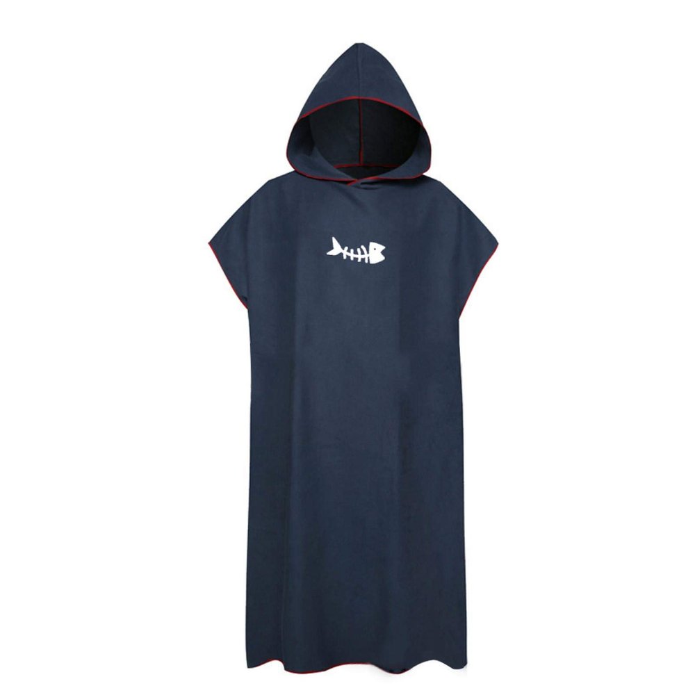 CALIDAKA Surf Poncho Changing Robe with Hood Changing Towel Poncho Robe Thick Quick Dry Microfiber Wetsuit Changing Towel for Surfing Beach Swim Outdoor Sports