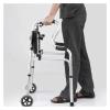 Auxiliary Walking Frames for Disabled, Aluminium Elderly Walking Aids with Seat, Folding Walking Frame Walking Assist Walking Frames ALGFree (Color : A) view 1