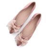 SAILING LU Bow-Knot Ballet Flats Womens Pointy Toe Flat Shoes Suede Dress Shoes Wear to Work Slip On Moccasins Pink Purple Size 10 view 1