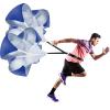 Vhxorrz Running Parachute Speed Training Pack of 2 56 Inch Speed Resistance Parachute Speed Chute for Speed Training Football Basketball Training Adults Blue view 1