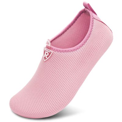 Racqua Men & Women Water Shoes Barefoot Beach Swim Shoes Quick-Dry Aqua Yoga Socks for Pool,Travel, Kayaking, River Pink38/39